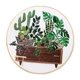 thumbnail image 2 of Kit de inicio de bordado con plantas, punto de cruz, arte, costura, bastidor, tela, juego de agujas EC004, 2 of 9