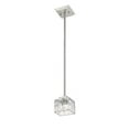 thumbnail image 4 of Z-Lite Rubicon Clear Glass Steel Mini LED Pendant in Brushed Nickel, 4 of 4
