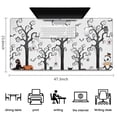 thumbnail image 5 of Long Mouse Pads for Desk,Halloween Night Scene Pattern Desk Mats on Top Of Desks, Desk Mouse Pad Extra Large with 3mm Non-Slip Base and Stitched Edge for Gaming,Office,Work,Home 47.3x23.6in, 5 of 5