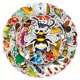 thumbnail image 2 of Paquete de pegatinas de vinilo impermeables con forma de insecto, 60 unidades, 2 of 2