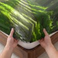 thumbnail image 3 of Twin XL Size Fitted Sheet Set - Green Trees 2 Piece Bedding Sets 16" Deep Pocket Fitted Sheet with 1 Pillowcases, Forest Art Decor Spring Summer Nature Leaf Brushed Microfiber Hotel Luxury Bed Sheets, 3 of 9
