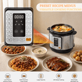 thumbnail image 2 of Roomisland 6QT Electric Pressure Cooker, 16-in-1 Stainless Steel Multi Cooker with 12 Preset Programs, Multi- Non-Stick Pot for Slow Cook,Steam, Canning,  Dishwasher Safe, 2 of 8