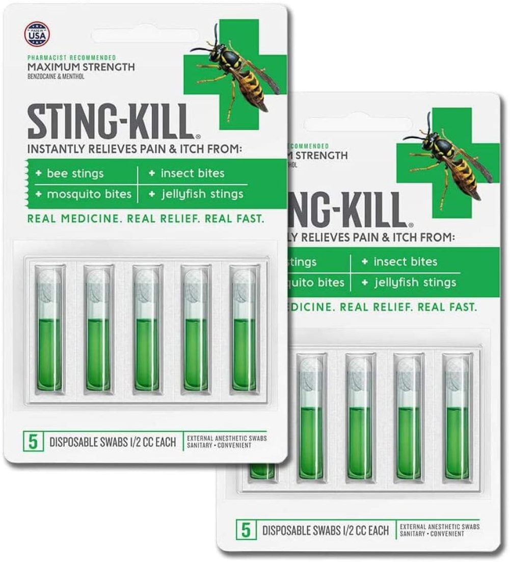Randob Labs Sting Kill Disposable Swabs External Anesthetic Benzocaine Pack of 2