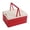 Red, variant on Storage Box Foldable Storage Crate 14x10x7 Inch, Collapsible Plastic Bin with Handle, Multi-Purpose Camping Basket, Foldable Crate