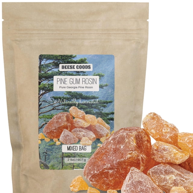 Colofonia de resina de pino DEESE GOODS 907 g a granel, trozos grandes