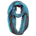 thumbnail image 2 of Peach Couture Retro Neon Animal Print Infinity Loop Scarf, 2 of 10