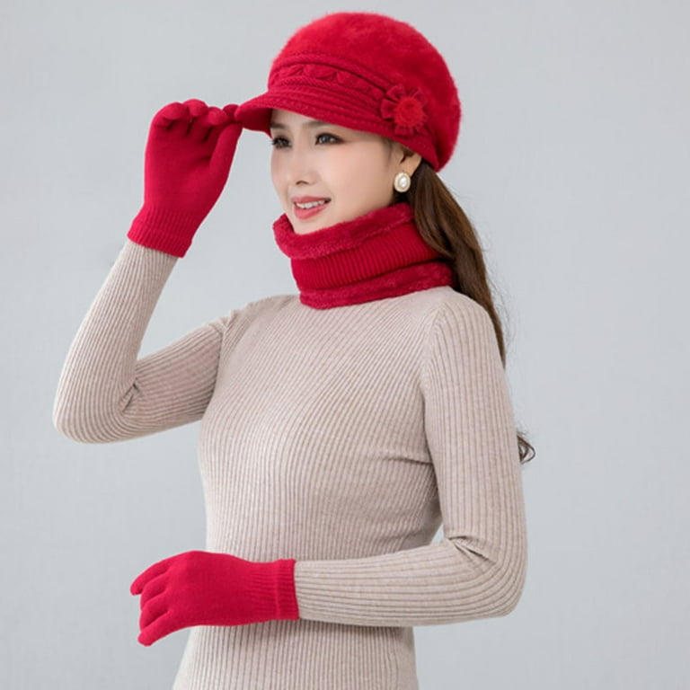 Polo hat scarf top and glove set