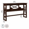 thumbnail image 4 of Bush® Furniture Key West 60"W Desk Hutch, Bing Cherry, Standard Delivery, 4 of 8