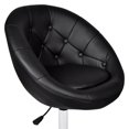 thumbnail image 3 of vidaXL Bar Stool Black Faux Leather, 3 of 4