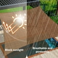 thumbnail image 7 of MERILER Rectangular Flat Canopy Shade Sail in Brown - 79x79in HDPE Outdoor Fabric for Pergola, Terrace, and Garden with Sturdy Rings and Rope, 7 of 7