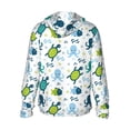 thumbnail image 3 of Fotbe Cartoon Sea Creatures Men's Women's UPF 50+ Sun Protection Jacket Hooded Cooling Shirt with Pockets Hiking Outdoor Performance-Medium, 3 of 9