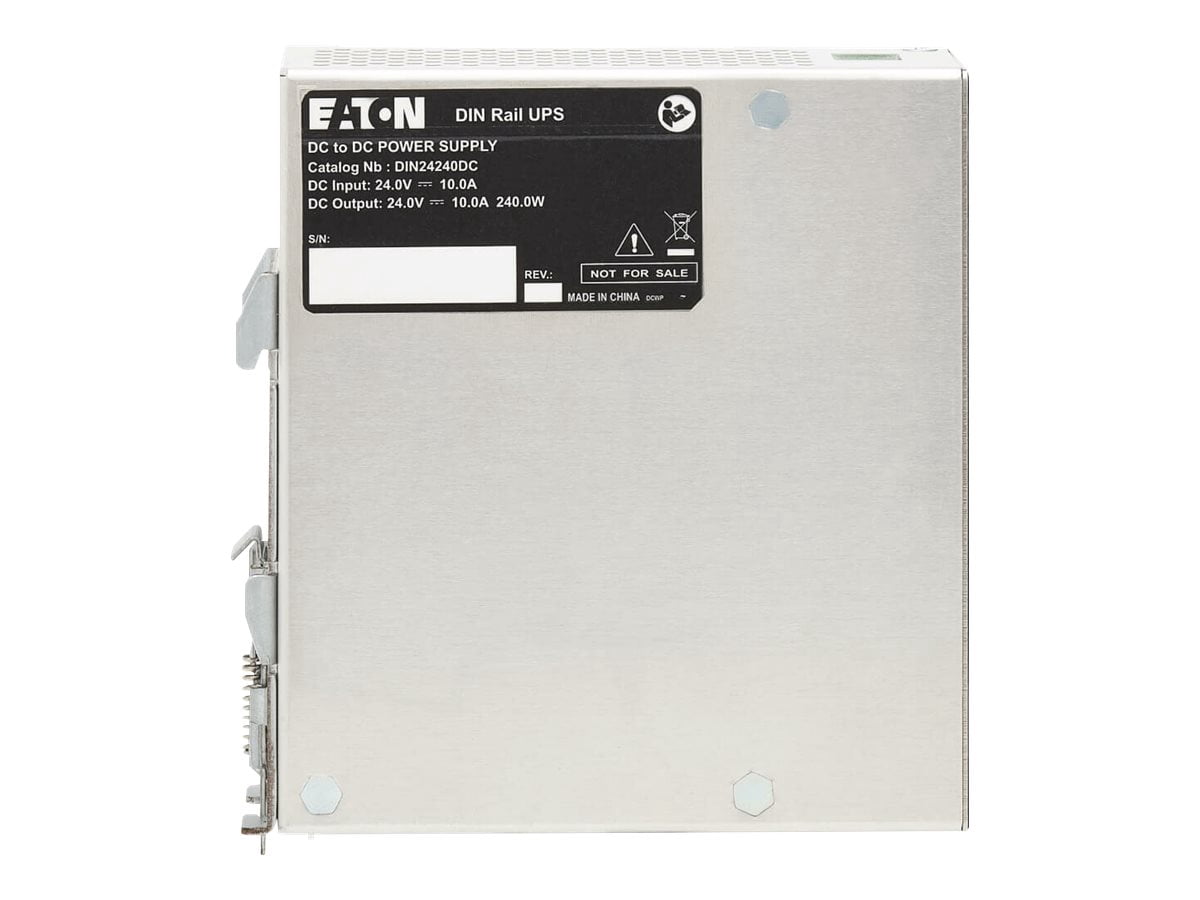 Eaton 240W 24V DC DIN Rail Industrial UPS, Hardwire Input/Output