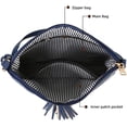 thumbnail image 4 of LHSHIDU Crossbody Bag for Women Lightweight Dome Shoulder Bag Retro Leather Satchel Wallet for Work Travel, 4 of 7