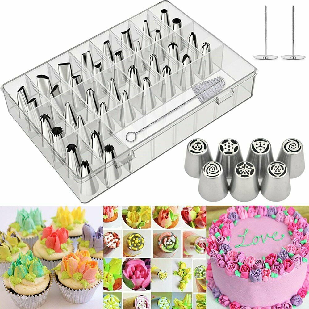 Details about   42Pcs Various Sizes Cake Icing Piping Nozzles Decorating Tip Bakery Pastry Tools 