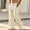 Beige, variant on Fengqque Men's Wide Leg Loose Pants Dressy Casual Drawstring Elastic Waist Trousers with Pockets Navy XL