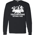 thumbnail image 3 of Inktastic Yellowstone National Park with Bear Mountains and Trees Long Sleeve T-Shirt, 3 of 5