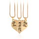 thumbnail image 1 of 3 unids/set collar de corazón hermana mayor mamá pequeña hermana colgante tallado para regalos del día de la madre joyería de las mujeres encantos hija de la familia, 1 of 5