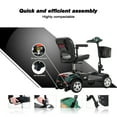 thumbnail image 6 of Folding Mobility Scooter for Seniors, Zarler Electric Powered Wheelchair Device for Travel, 4 Wheels, Green, 6 of 9