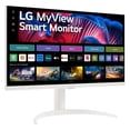thumbnail image 3 of LG 27SR75U-W MyView 27 inch 4K UHD (3840x2160) IPS HDR10 USB Type-C 65W PD Smart Monitor webOS 23 AirPlay Screen Share Bluetooth ThinQ App Built-in Speaker HDMI White, 3 of 5
