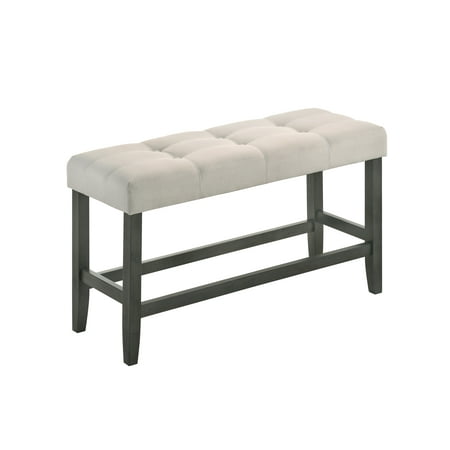 Best Quality Furniture Upholstered Counter Height Dining Bench,