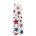 thumbnail image 6 of Iaqnaocc 4th Of July Outfits for Women American Flag Stars Womens Jumpsuit Red White and Blue Sleeveless Wide Leg Summer Adjustable Strap Plus Size Jumpsuits Overalls Red L, 6 of 6