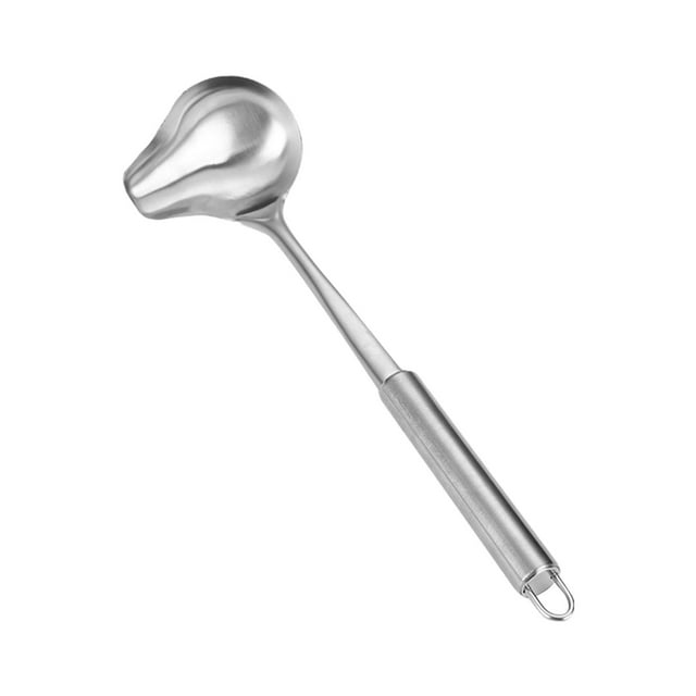 Cuchara para rociar, cucharón para sopa y , resistente con boquillas para verter, utensilio de cocina, cuchara para , cuchara para sopa,
