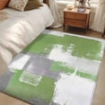thumbnail image 4 of 3'x5' Area Rugs, Sage Green Gray Indoor Outdoor Area Rug for Living Room Bedroom, Modern Oil Painted Geometric Abstract Washable Bathroom Rugs Kitchen Floor Carpet Mats Home Decor Aesthetic, 4 of 8