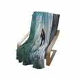 thumbnail image 4 of Ride the Wave Soft Flannel Fleece Throw Blanket, Surfer Inside Ocean Wave Adventure Adrenalin Energy Sea Sports Picture, Cozy Plush for Indoor and Outdoor Use, 50" x 70", Sky Blue White, by Ambesonne, 4 of 6