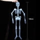 thumbnail image 2 of Pvc Aterrador Decoración Colgante De Halloween Resplandor En El Cuerpo De Esqueleto Oscuro Con Articulaciones Posibles Para Accesorios De Casa Embrujada En El Patio Delantero Scienceny HA041914-01, 2 of 6