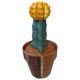 thumbnail image 3 of Soporte para teléfono, estatua de planta, regalo de inauguración de la casa, decoración navideña, divertido soporte de escritorio, decoración de mesa Amarillo, 3 of 8