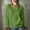 Green, variant on BRGZLK Women's Hoodless Sweatshirt 2026 Fall Casual Button-Down V-Neck Long Sleeve Sweatshirts with Pockets Fall Fashion Outfits Pink L