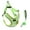 Green, variant on PcEoTllar Dog Harness and Leash Combo, Escape Proof No Pull Vest Harness, Step-in Reflective Adjustable Soft Padded Pet Harness for Small to Large Dogs, Gray XS