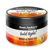 Aunt Jackies Curls & Coils Hold Tight Braid & Twist Extra Firm Hold Gel, 8 oz, Moisturizing, Unisex