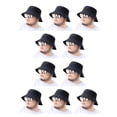 thumbnail image 1 of Minnieouse Poliéster Manténgase cómodo y fresco en sombreros de pescador livianos Sombreros de amplia aplicación para hombres negro tamaño negro tamaño estándar 10piezas, 1 of 6