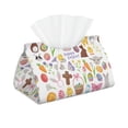 thumbnail image 2 of Lsque Happy Easter1 Printed Long Tissue Box Cover Holder, Facial Paper Organizer Dispenser,Triangle with Bottom Belt, PVC Leather Decorative Organizer, 2 of 9