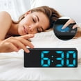 thumbnail image 3 of Unique Bargains 2 Pcs Small Digital Alarm Clock for Deep Sleepers Blue, 3 of 6