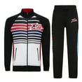 thumbnail image 2 of X-2 Men Tracksuits 2 Pieces Set Jogging Athletic Sports Set Red Stripe Black Size XL, 2 of 6