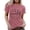 Pink, variant on Trendfront Womens Letter Graphic Tops Crewneck Casual Short Sleeve Loose Fit Tee Trendy Fashion T Shirts Relaxed Pullover Daily Clothing