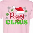 thumbnail image 4 of Inktastic Poppy Claus with Christmas Santa Hat and Snowflakes T-Shirt, 4 of 5