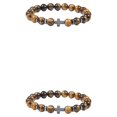 thumbnail image 3 of kurtrusly Wide Application Exquisite Beads Bracelet For Versatile Fashion Gifts Bracelets tiger eye stone 2Set, 3 of 6