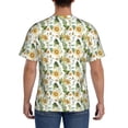 thumbnail image 2 of Rocae Watercolor Bright Sunflowers for Men's Moisture-Wicking Crew Tee - T-Shirt for Sports, Outdoor Activities, and Casual WearMedium, 2 of 9