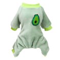 thumbnail image 2 of SPRING PARK Dog Pajamas Adorable Puppy Clothes Fruit Pattern Jumpsuit Pjs Pet Apparel Soft Fleece Cat Coat, 2 of 7
