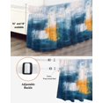 thumbnail image 3 of Blue Yellow Bed Skirt Queen Size 16" Drop Abstract Oil Painting Ruffled Wrap Around Bed Skirts Adjustable Elastic Bedskirt Dust Ruffle for Queen Size Bed, 3 of 7