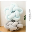 thumbnail image 4 of Riguas Back Cushion Nordic Style Ultra Soft Home Decor Solid Color INS DIY Hand Knot Star Shape Throw Pillow Ball for Office, 4 of 8