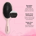 thumbnail image 4 of Boar Bristle Hair Brush for Women – Mixed Bristle Hair Brush for Women Detangling & Shine – Gentle Hair Extension Brush (Ball-Tip-Free Nylon)  for Smoothing Thick, Long & Straight, Wavy Hair (Pink), 4 of 6