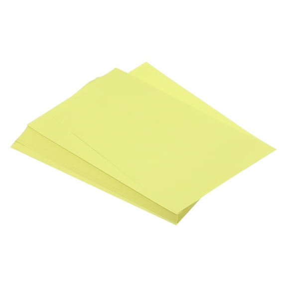 125 Sheets A4 Colored Print Copy Paper 8.3" x 11.7" Origami Paper Printer Paper 80gsm for Printing, Light Yellow