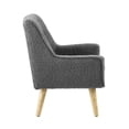 thumbnail image 4 of Linon Keely Wood Sherpa Upholstered Trellis Chair in Slate Gray, 4 of 9