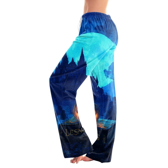 Halloween Womens Pajama Pants Cute Print Lounge Pants for Women, Soft Pj Pants Comfy Elastic Waist Sleepwear, Womens Halloween Pj Pants, Cozy Pajama Pants for Fall & Holiday