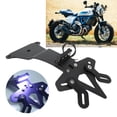 thumbnail image 1 of Motocicleta De Soporte De Matrícula De Matrícula Fender Quitar Con Ajuste De Luz LED Para Scrambler Cafe Racer 800 19-22, 1 of 7