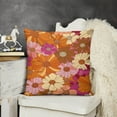 thumbnail image 3 of 2PCS Nostalgic Vintage Floral Throw Pillow Cover, 18 X 18 Inch Holiday Party Cushion Case Decoration for Sofa Couch, 3 of 7
